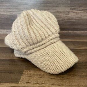 Jessica Simpson Newsboy Knit Beanie Cap